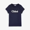 Chloé Logo-embroidered Short-sleeved Cotton-jersey T-shirt 4-14 Years