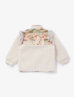 Chloé Floral Patchwork Fleece Sweatshirt 4-14 Years -Kid Couture R04167188 MULTICOLOURED ALT02