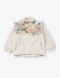 Chloé Floral Patchwork Fleece Sweatshirt 4-14 Years