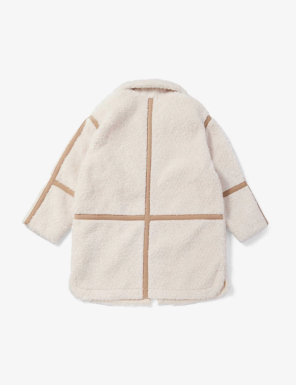 Chloé Funnel-neck Contrast-trim Fleece Coat 10-14 Years 3 Chloé Funnel-neck Contrast-trim Fleece Coat 10-14 Years - Image 3