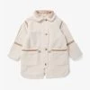 Chloé Funnel-neck Contrast-trim Fleece Coat 10-14 Years