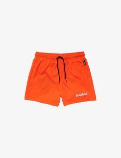 Napapijri Box Logo-print Shell Swim Shorts 6-16 Years