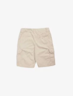 Napapijri Noto Multiple-pocket Cotton Shorts 8-16 Years -Kid Couture R04167499 BEIGESILVER ALT02