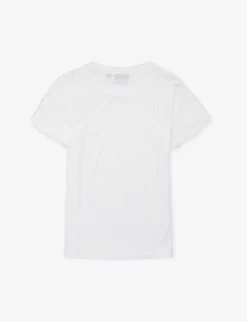 Napapijri Logo-embroidered Cotton-jersey T-shirt 4-16 Years -Kid Couture R04167500 BRIGHTWHITE ALT02