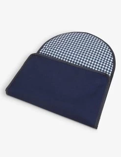 Kenzo Logo-embroidered Canvas Changing Bag -Kid Couture R04167532 NAVY ALT04