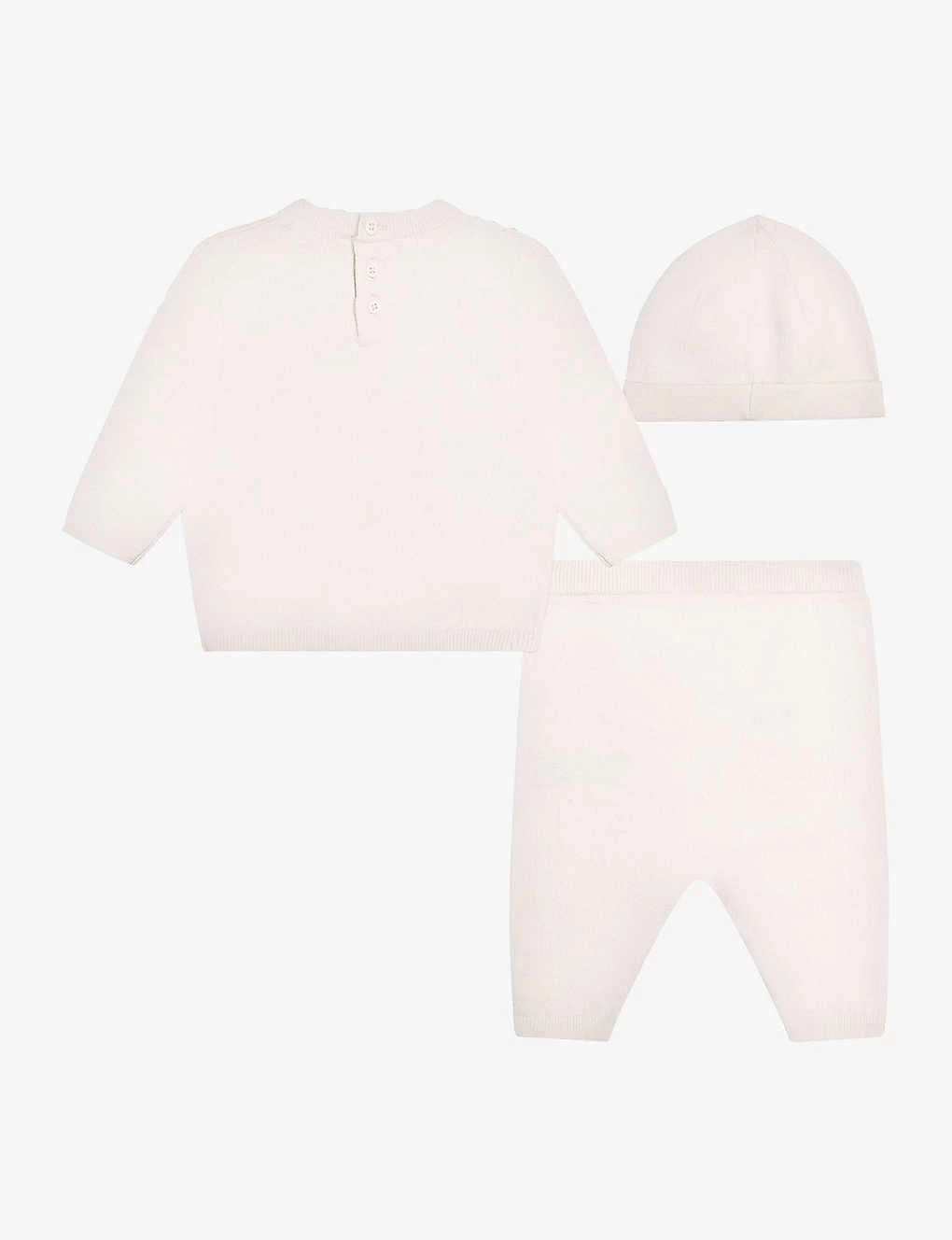 Kenzo Logo-embroidered Knitted Cotton-blend Three-piece Set 1-9 Months 3 Kenzo Logo-embroidered Knitted Cotton-blend Three-piece Set 1-9 Months - Image 3