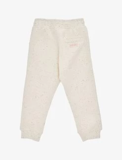 Kenzo Brand-print Elasticated-waist Cotton-blend Jogging Bottoms 6 Months-4 Years -Kid Couture R04167536 WICKER ALT02