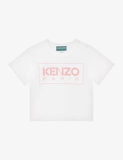 Kenzo Box Logo-print Organic-cotton T-shirt 6 Months - 4 Years
