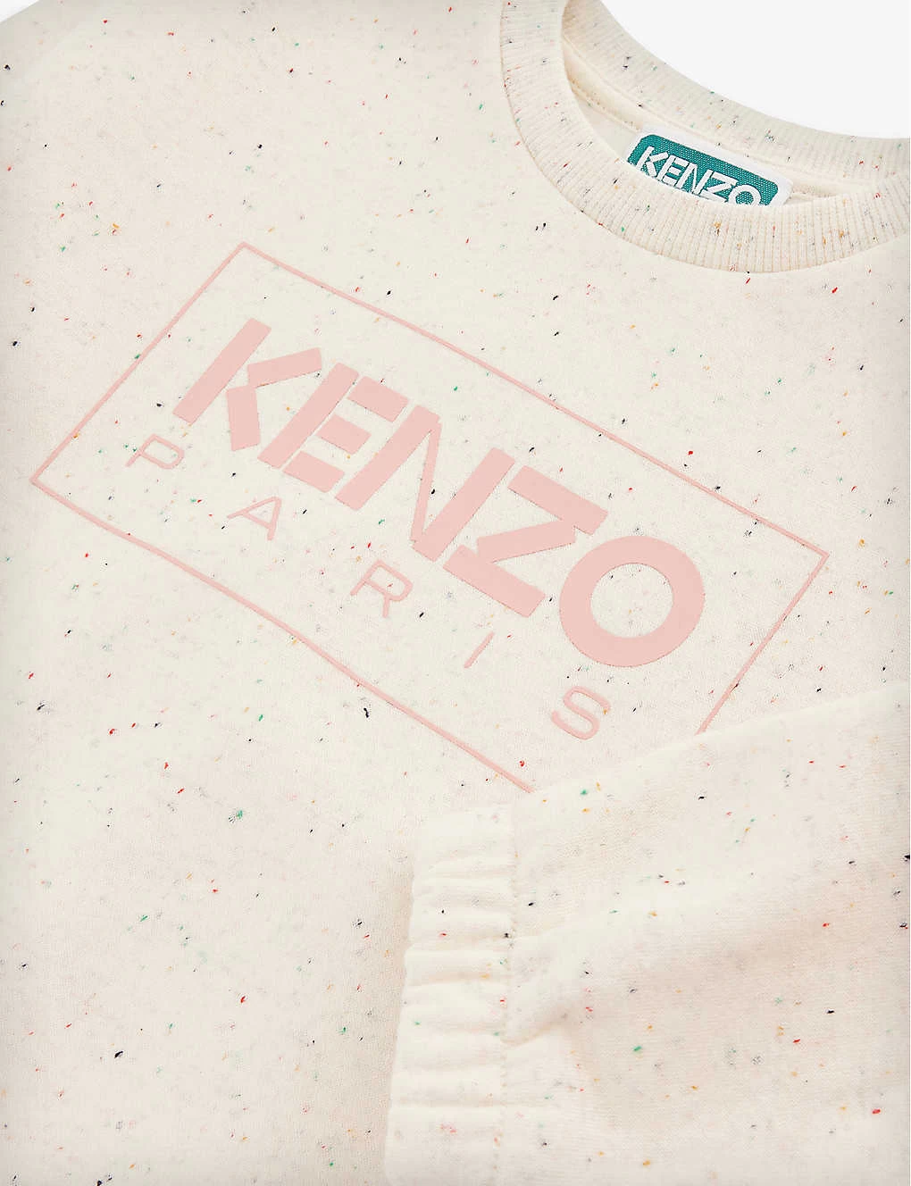 Kenzo Logo-print Melange Cotton-blend Sweatshirt 6 Months-4 Years 2 Kenzo Logo-print Melange Cotton-blend Sweatshirt 6 Months-4 Years - Image 2