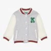 Kenzo Logo-patch Colour-blocked Cotton-blend Cardigan 2-4 Years