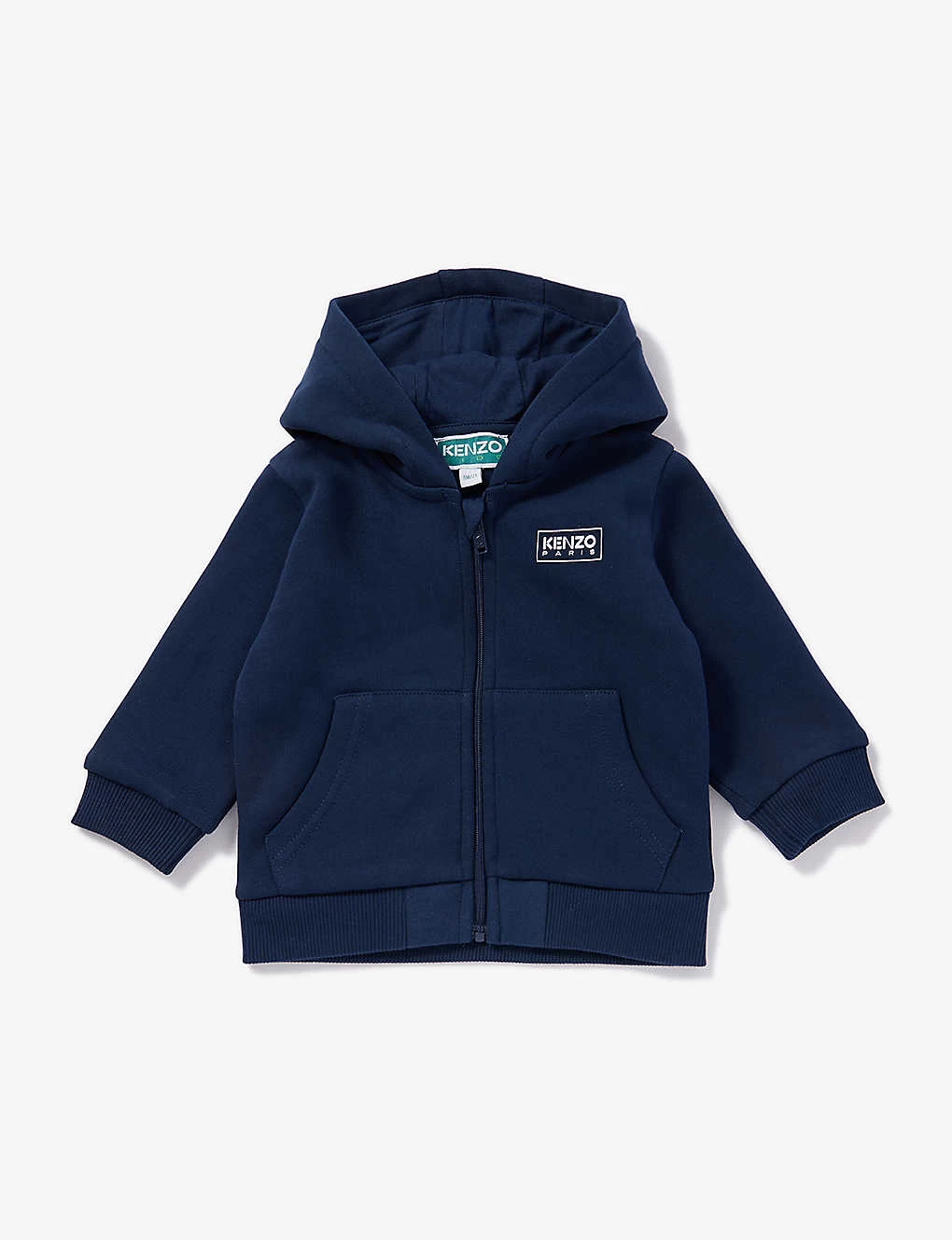 Kenzo Brand-print Zipped Cotton-jersey Hoody 6 Months - 4 Years 1 Kenzo Brand-print Zipped Cotton-jersey Hoody 6 Months - 4 Years