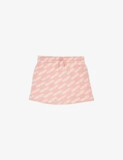 Kenzo Logo-print Elasticated-waist Cotton-jersey Skirt 4-12 Years