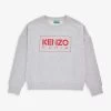 Kenzo Logo-print Melange Cotton-blend Sweatshirt 4-12 Years