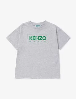 Kenzo Logo-print Crewneck Cotton-jersey T-shirt 4-12 Years