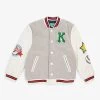 Kenzo Logo-patch Woven-blend Jacket