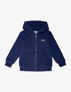 Kenzo Logo-print Long-sleeve Jersey Hoody 4-12 Years