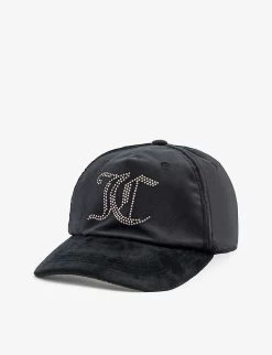 Juicy Couture Diamante-logo Velour Cap
