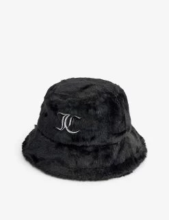 Juicy Couture Logo-embroidered Faux-fur Hat