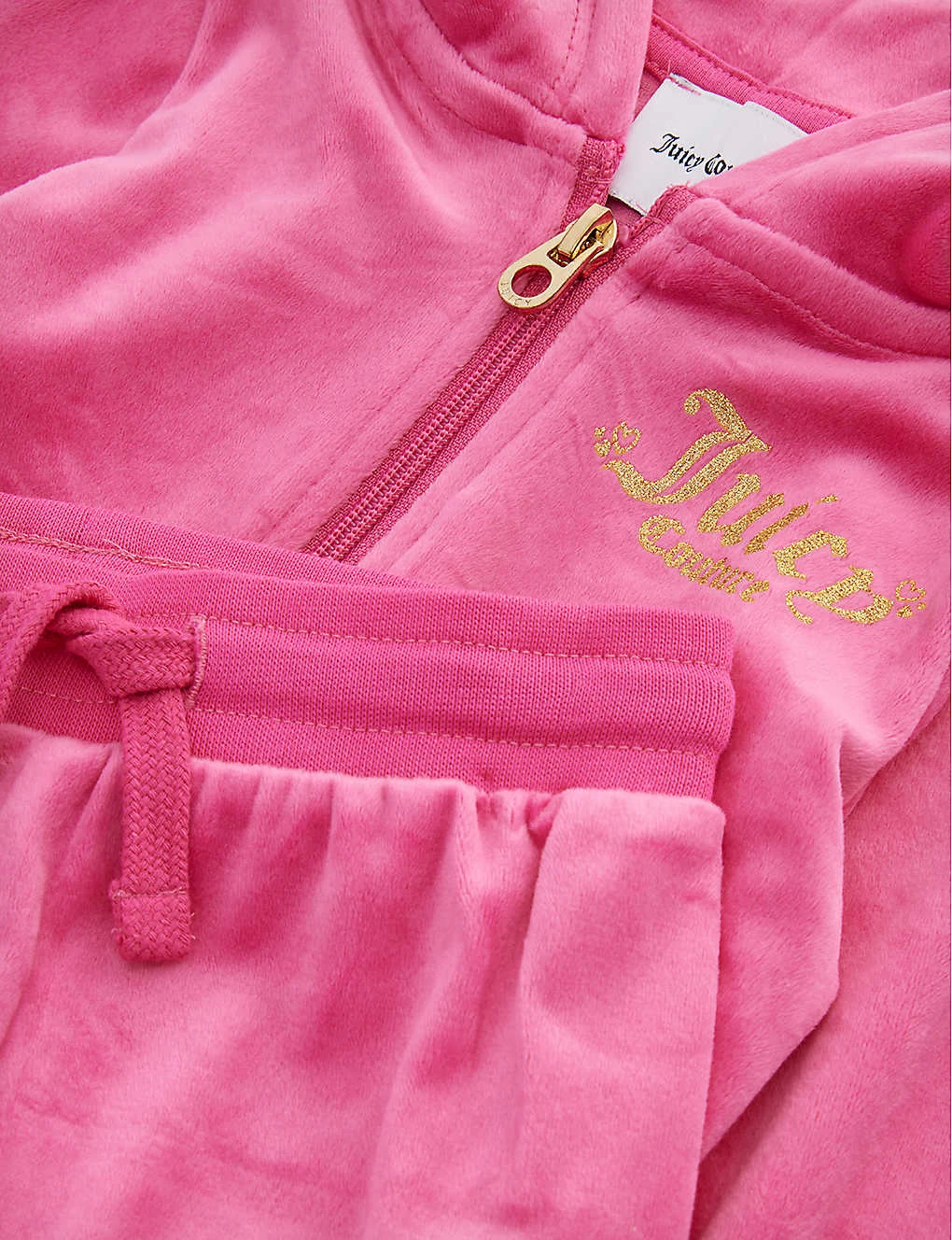 Juicy Couture Brand-print Regular-fit Stretch-velour Tracksuit 12 Months-36 Months 2 Juicy Couture Brand-print Regular-fit Stretch-velour Tracksuit 12 Months-36 Months - Image 2