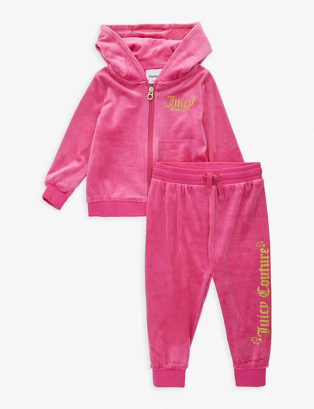 Juicy Couture Brand-print Regular-fit Stretch-velour Tracksuit 12 Months-36 Months 1 Juicy Couture Brand-print Regular-fit Stretch-velour Tracksuit 12 Months-36 Months
