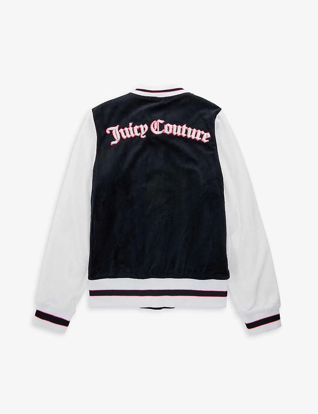 Juicy Couture Logo-embroidered Ribbed-trim Velour Jacket 8-16 Years 3 Juicy Couture Logo-embroidered Ribbed-trim Velour Jacket 8-16 Years - Image 3