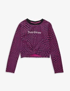 Juicy Couture Logo-print Brand-pattern Stretch-cotton T-shirt 5-15 Years