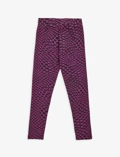 Juicy Couture Logo-print Brand-pattern Stretch-cotton Leggings 5-15 Years -Kid Couture R04168213 FESTIVALFUCHSIA ALT02