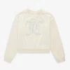 Juicy Couture Logo-print Long-sleeve Stretch-velour Sweatshirt 7-16 Years