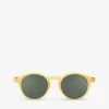 IZIPIZI #D Junior Round-frame Semi-transparent Acetate Sunglasses