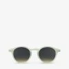 IZIPIZI #D Junior Round-frame Semi-transparent Acetate Sunglasses