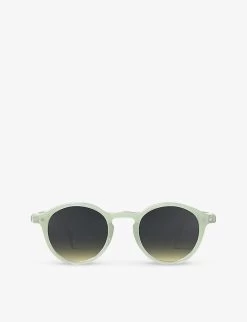IZIPIZI #D Junior Round-frame Semi-transparent Acetate Sunglasses