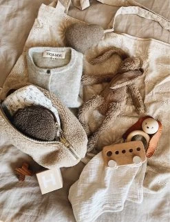 Teddy Logo-embroidered Woven Pouch -Kid Couture R04170543 TEDDYECRU ALT04