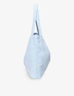 Rib Mom Stretch-cotton Shoulder Bag -Kid Couture R04170550 LIGHTBLUE ALT02