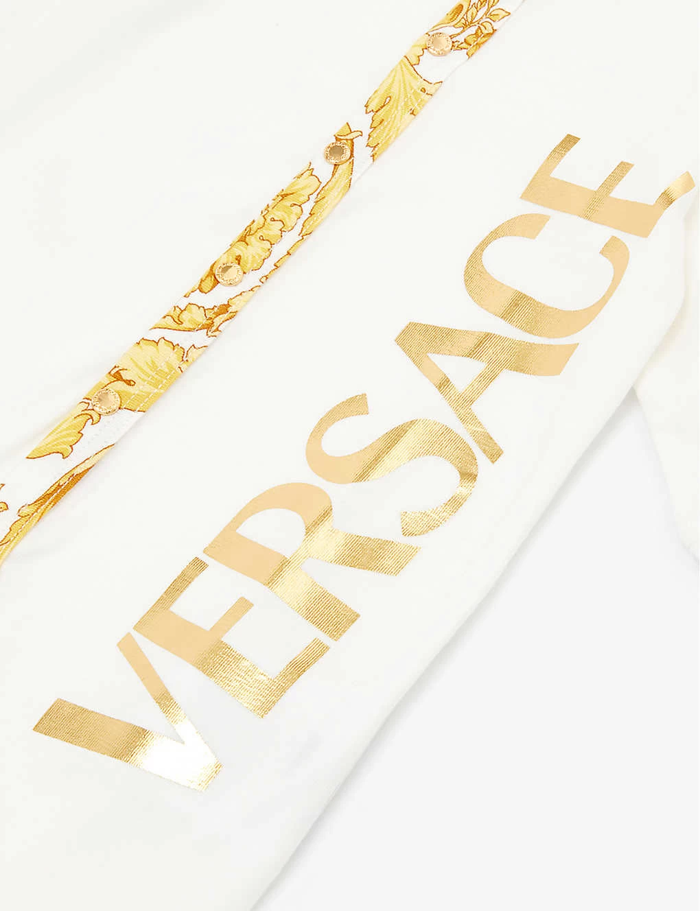 Versace Logo Graphic-print Stretch-cotton Babygrow 0-9 Months 2 Versace Logo Graphic-print Stretch-cotton Babygrow 0-9 Months - Image 2