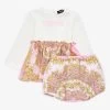 Versace Baroque-print Stretch-cotton Dress And Bloomer Set 6-18 Months