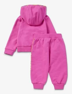 Versace Baroque-trim Brand-patch Cotton-jersey Tracksuit 12-36 Months 5 Versace Baroque-trim Brand-patch Cotton-jersey Tracksuit 12-36 Months -Kid Couture R04170762 FUXIAYELLOW ALT02