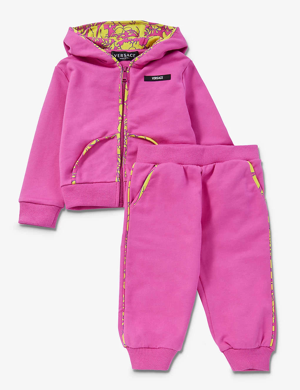 Versace Baroque-trim Brand-patch Cotton-jersey Tracksuit 12-36 Months 1 Versace Baroque-trim Brand-patch Cotton-jersey Tracksuit 12-36 Months