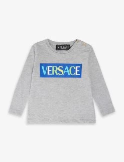 Versace Logo-print Short-sleeved Cotton-jersey T-shirt 9-36 Months