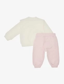 Versace Medusa-print Branded Stretch-cotton Tracksuit 6-18 Months 5 Versace Medusa-print Branded Stretch-cotton Tracksuit 6-18 Months -Kid Couture R04170765 WHITEBABYPINK ALT02