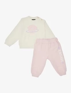 Versace Medusa-print Branded Stretch-cotton Tracksuit 6-18 Months