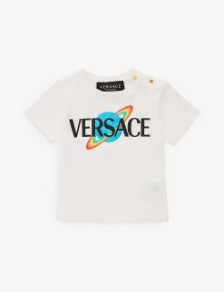 Versace Logo-print Short-sleeve Cotton-jersey T-shirt 6-9 Months