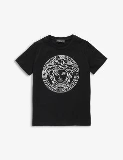 Versace Medusa-print Cotton-jersey T-shirt 6-14 Years