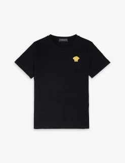 Versace Logo-embroidered Cotton-jersey T-shirt 6-14 Years
