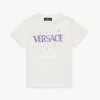 Versace Logo Text-print Cotton-jersey T-shirt 8-14 Years