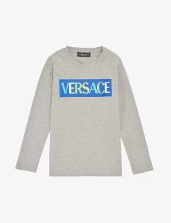 Versace Logo-print Cotton-jersey T-shirt 8-14 Years