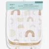 Aden + Anais Keep Rising Graphic-print Organic-cotton Bibs Pack Of Three