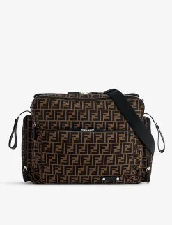 FENDI FF-print Woven Changing Bag