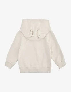 FENDI Graphic-print Hooded Stretch-cotton Hoody 6-24 Months -Kid Couture R04174924 BEIGEBABY ALT02