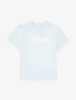FENDI Logo-print Stretch-cotton T-shirt 6-24 Months