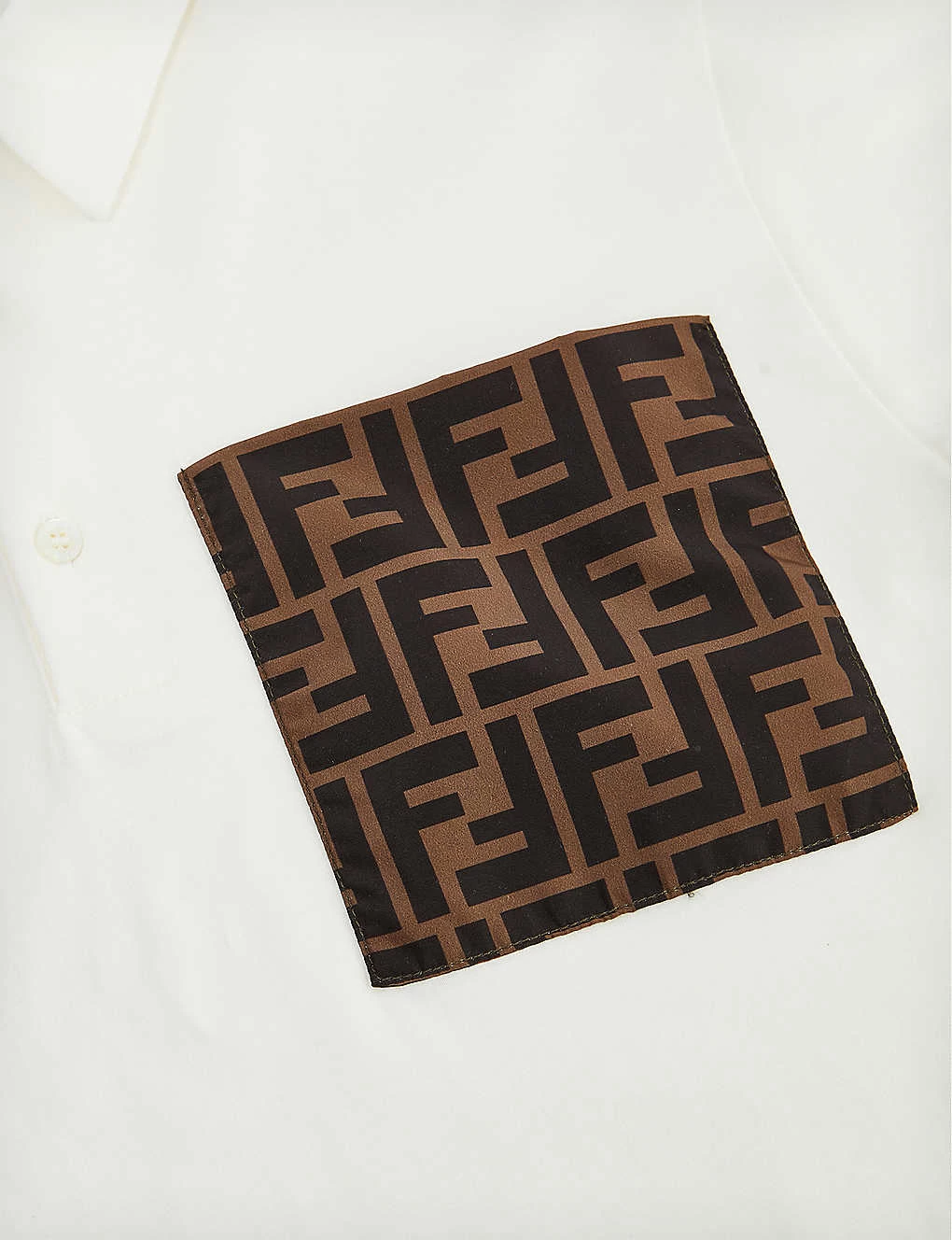 FENDI Monogram-pattern Short-sleeve Cotton Polo Shirt 4-12 Years 2 FENDI Monogram-pattern Short-sleeve Cotton Polo Shirt 4-12 Years - Image 2